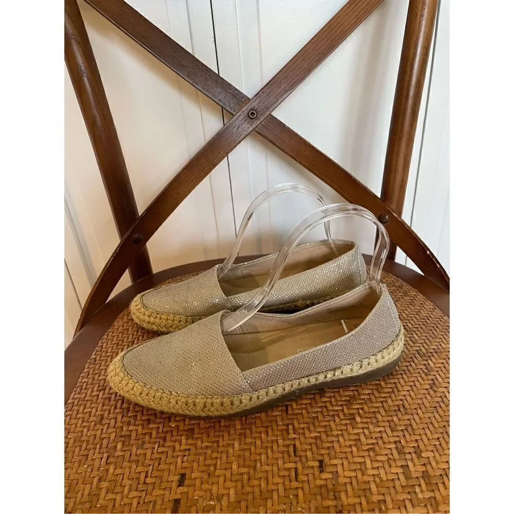 Aerosoles espadrille shimmer flats size 6